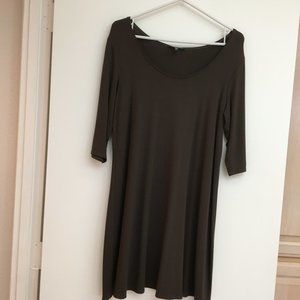 Eileen Fisher Brown Dress/Tunic Top